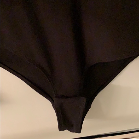 Leith Silver metallic Bodysuit Long Sleeve Keyhole - Picture 3 of 6